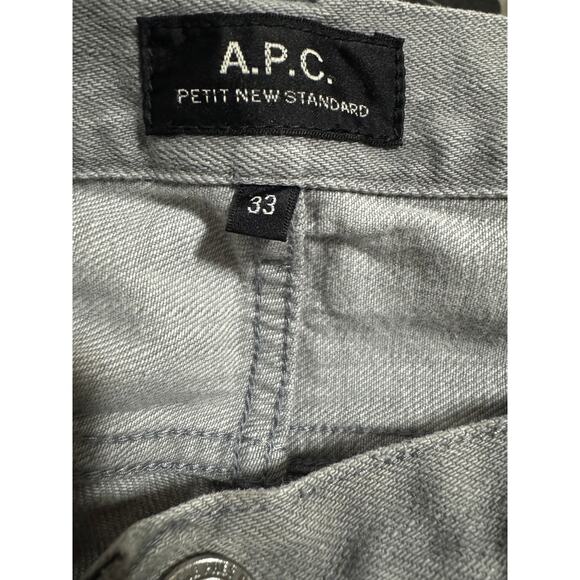 A.P.C. Petit New Standard Grey Jeans Men’s Size 33 Minimalist Normcore - Picture 5 of 6